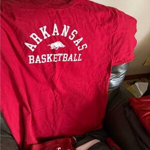 Arkansas Basketball Red Tee